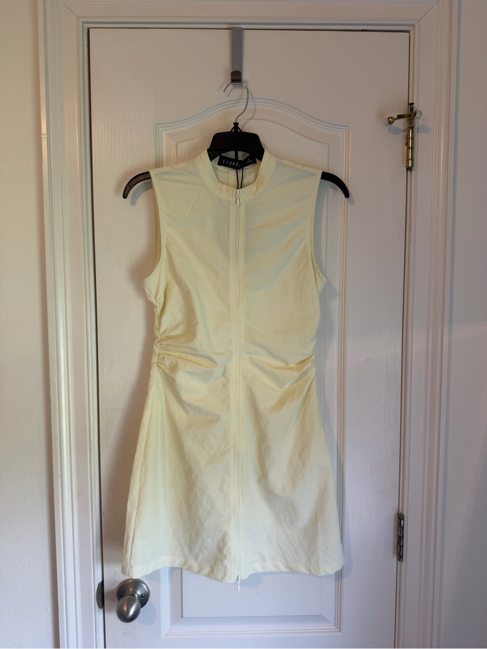 Elegant Cream Sleeveless Dress